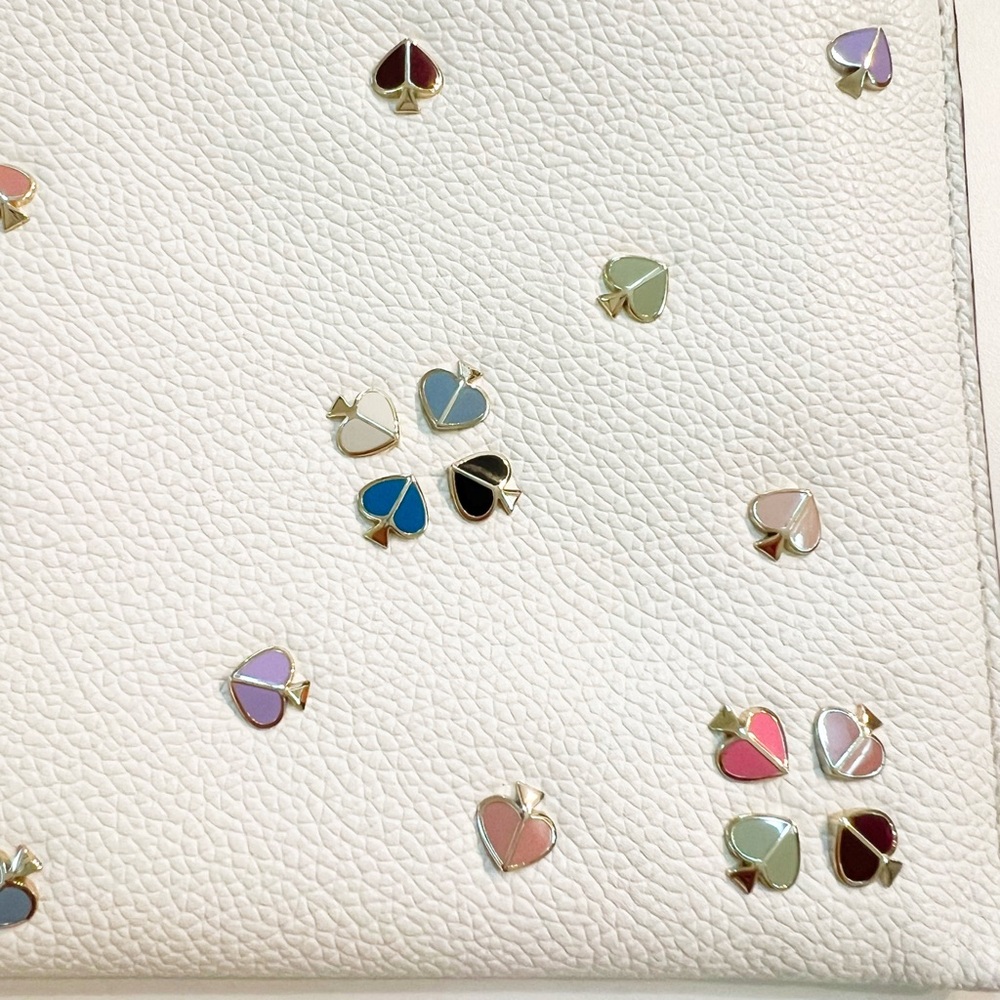 Kate Spade White Clutch with Colorful Gemstones - Picture 6 of 9